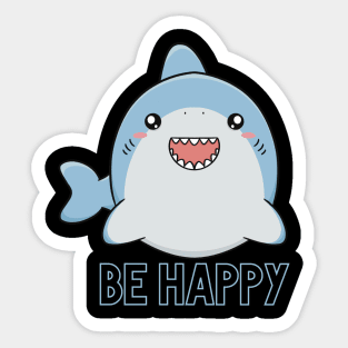 Happy Shark Sticker